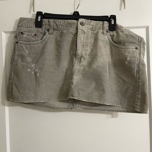 Woman’s corduroy skirt